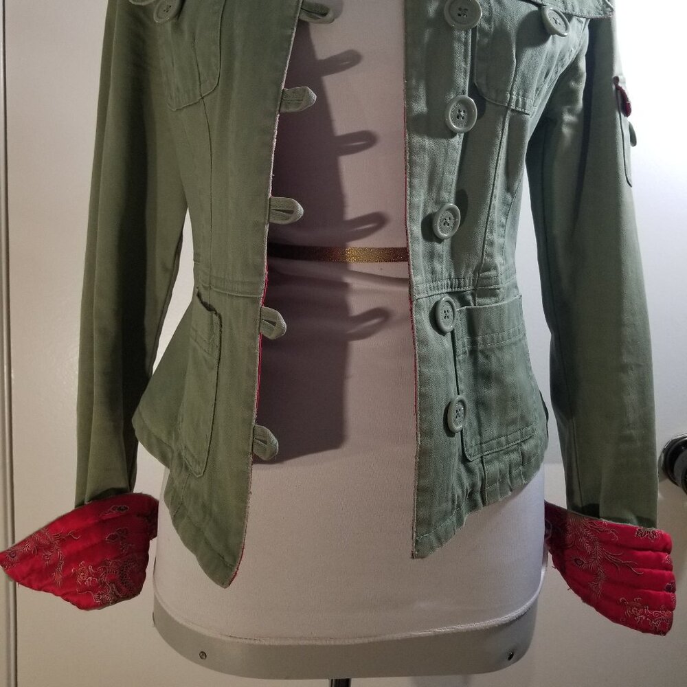 Abercrombie & Fitch Green jacket, size S - Picture 2 of 16